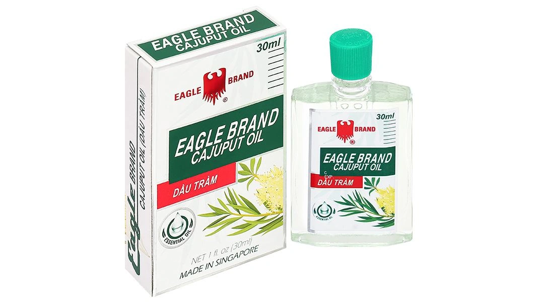 Dầu tràm Eagle Brand Cajuput Oil giúp làm ấm cơ thể, hỗ trợ điều trị cảm lạnh chai 30ml - 